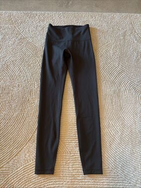lululemon athletica Black Ribbed High-Waist Leggings